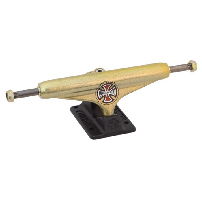 Independent 129 Stage 11 Forged Titanium Standard - Gold/Black - 127mm - Skateboard Trucks (Set of 2)