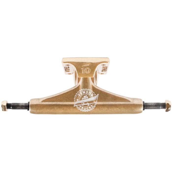 Tensor Aluminum Quality Seal Regular - Gold/Gold/White - 5.25 - Skateboard Trucks (Set of 2)