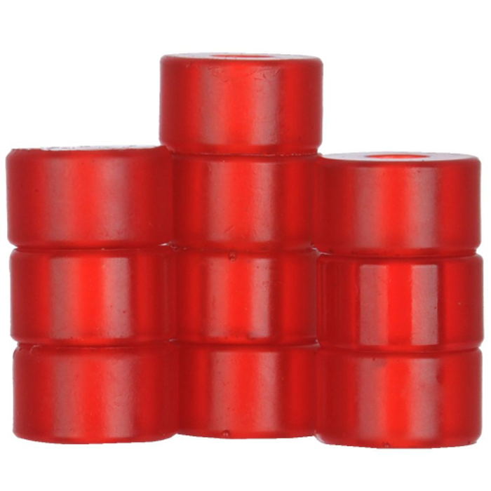 Silver Bushing Bottom - Red - Skateboard Bushings (1 PC)