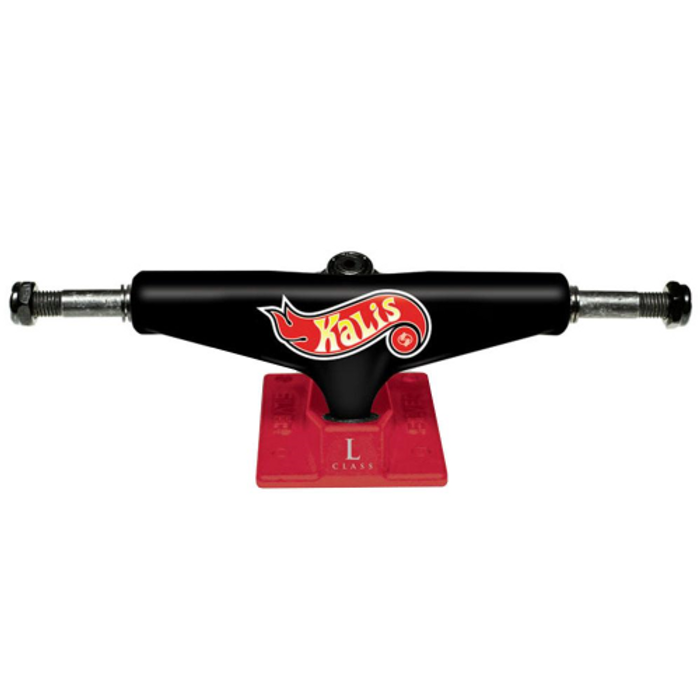 Silver L Class Pro Kalis - Black/Red - 8.25in - Skateboard Trucks (Set of 2)