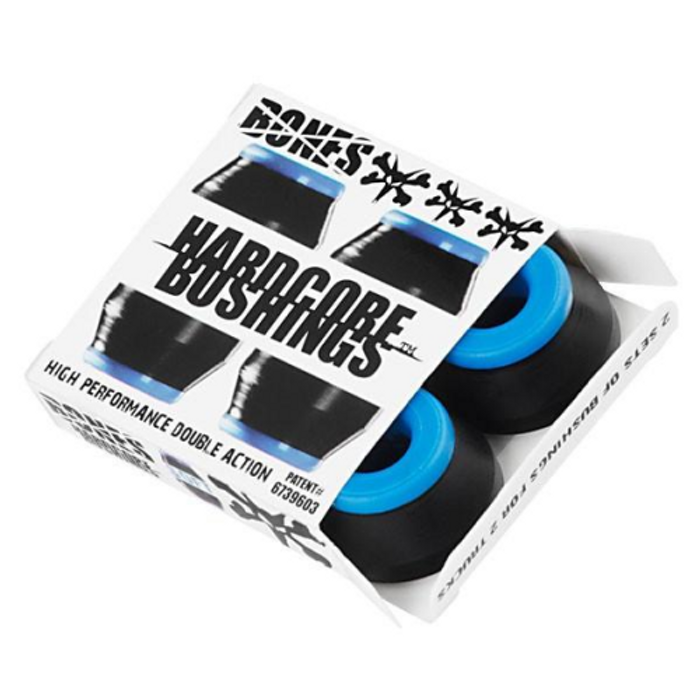Bones Bushings Hardcore #2 - Black - Soft - Skateboard Bushings (4 PC)