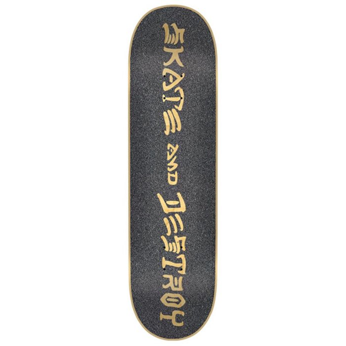 Mob Laser Cut Thrasher Skate & Destroy Grip Tape 9in x 33in - Black - Skateboard Griptape (1 Sheet)