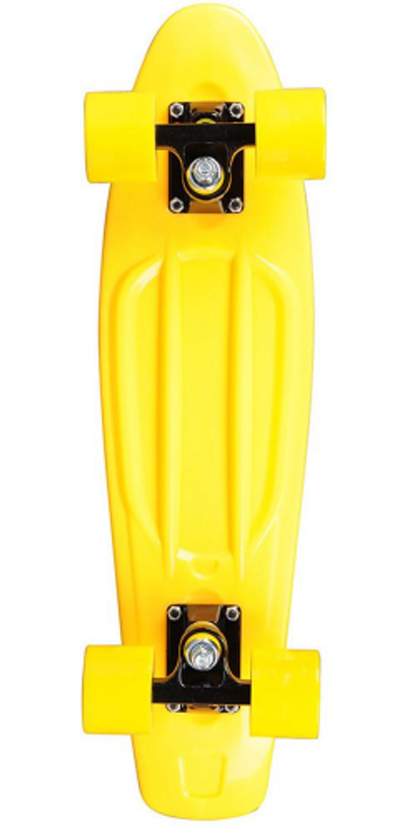 Rock On Mini Cruzer - Yellow w/ Yellow Wheels - Complete Skateboard