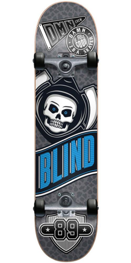 Blind Reaper Crew - Grey/Black - 7.5in - Complete Skateboard