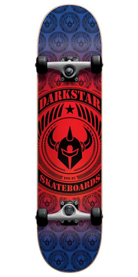 Darkstar Revolt FP - Red/Blue - 8.0 - Complete Skateboard