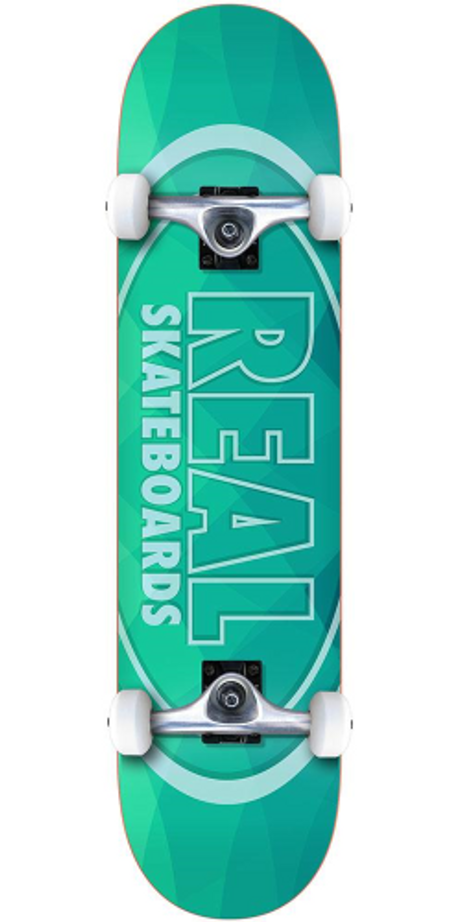 Real New Light Mini - Teal - 7.38in x in - Complete Skateboard