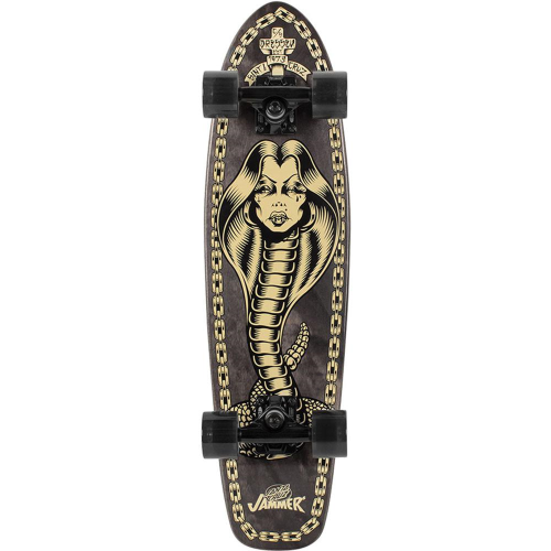 Santa Cruz Dressen Jammer Cruzer - Black - 7.4in x 29.1in - Complete Skateboard