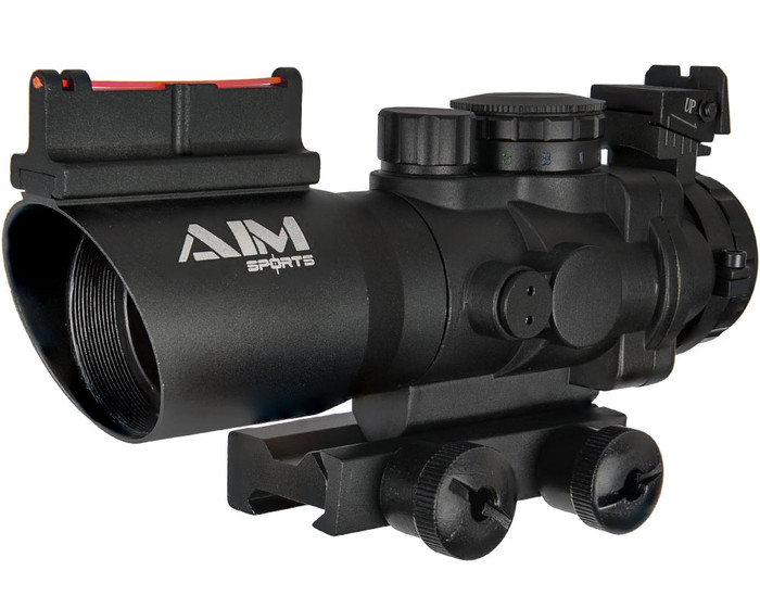 Aim Sports 4x32mm Gun Scope w/ Tri-Illumination & Circle Plex Reticle - Prismatic Recon (JTCPO432G)