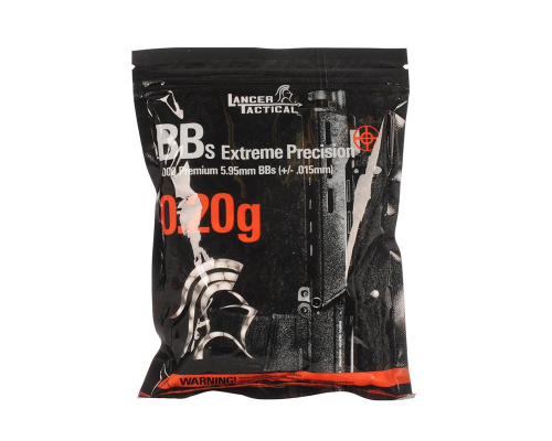 1,000-pc. Lancer Tactical Competition Grade .20g BB's