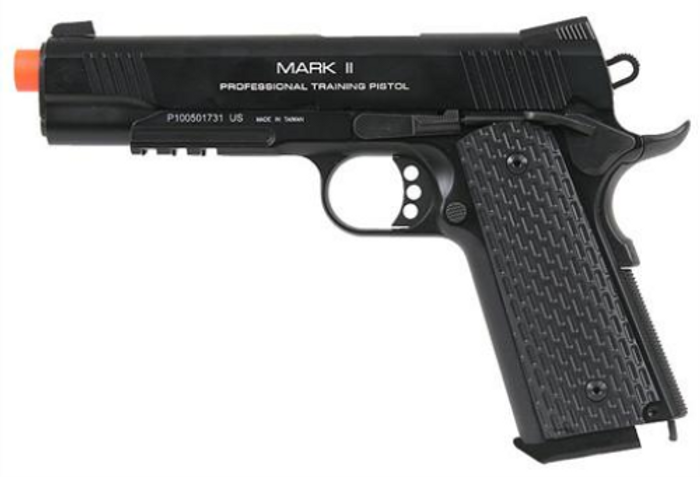 KWA M1911 MKII PTP Gas Airsoft Pistol - Black