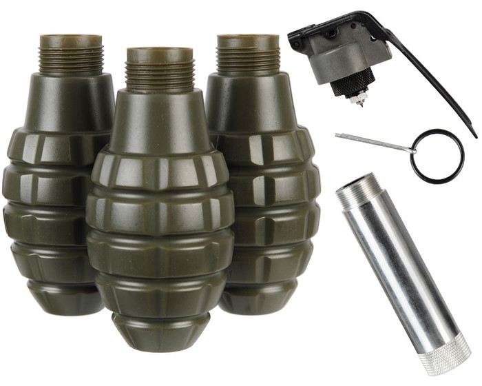 Hakkotsu Thunder B CO2 Powered Sound Grenade - Pineapple Style (3-Pack)