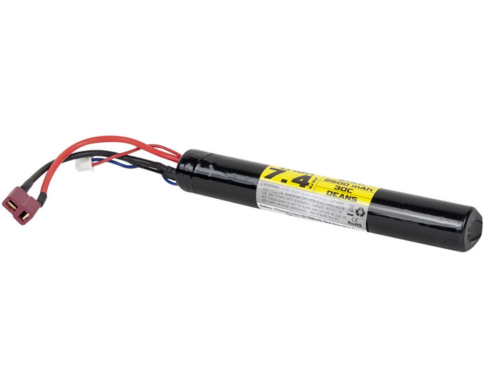 Valken Energy Airsoft Battery - 7.4V 2500mAh Li-Ion High Output - Stick Dean
