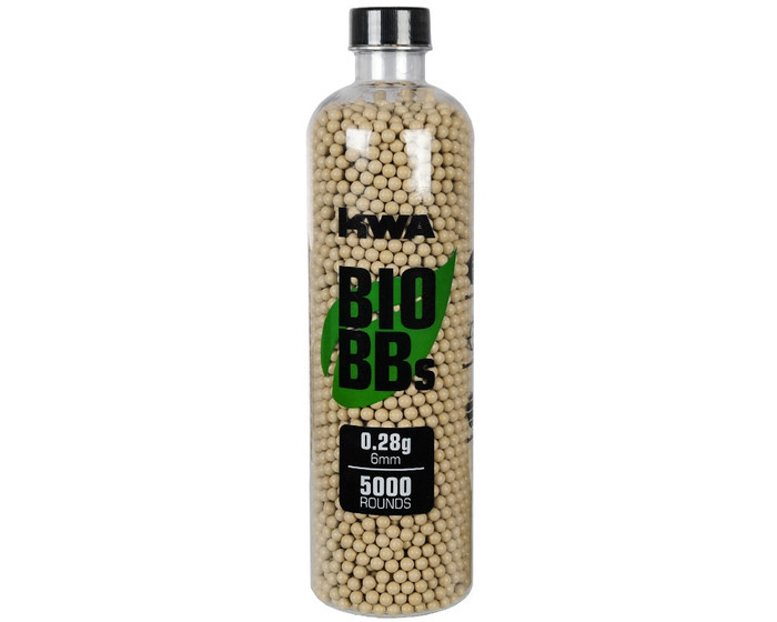 KWA Biodegradable Airsoft BB's - .28g - 5,000 Rounds