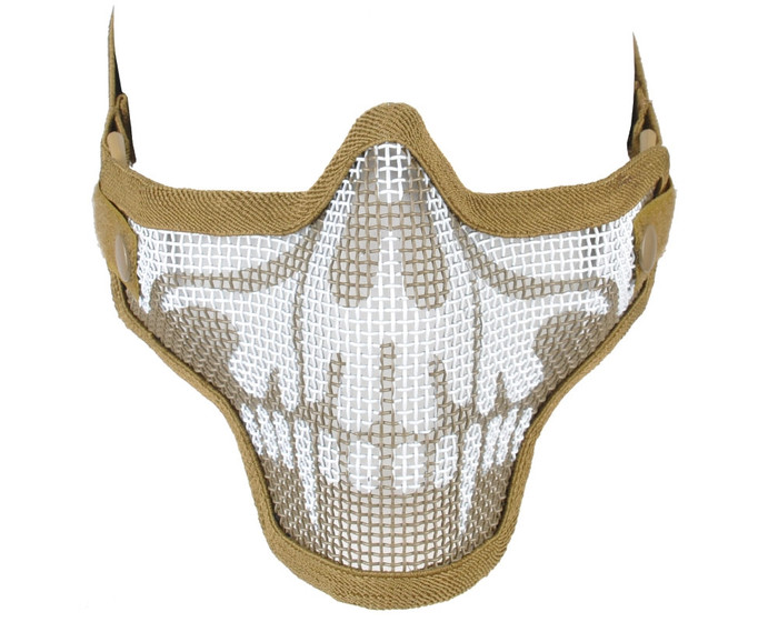 Protective Strike Steel 2G Airsoft Mask - Tan Skull