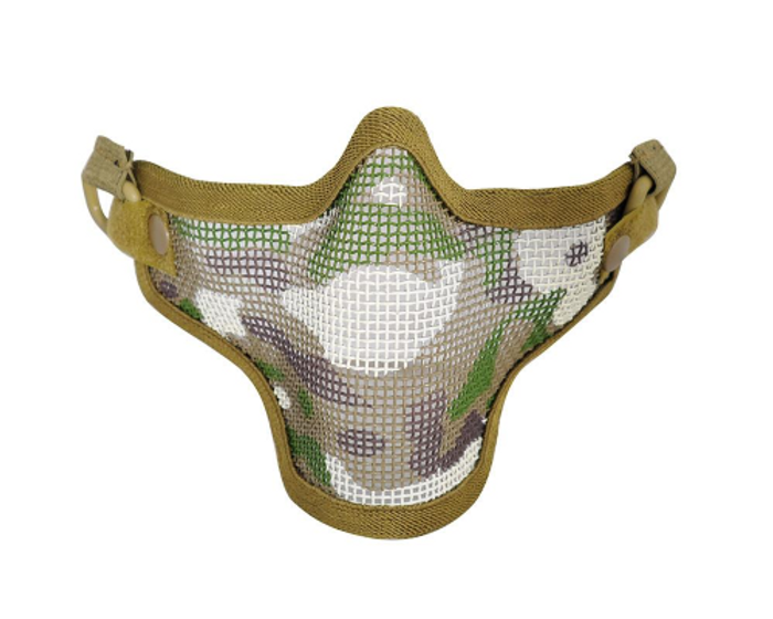 1G Strike Steel Half Airsoft Mask - Camo