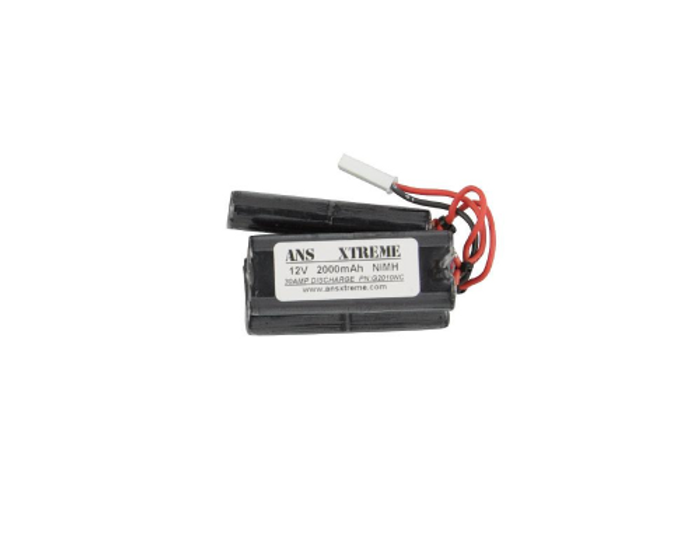 ANS Xtreme 12V 2000mAh NiMH Airsoft Battery - Stagger Type