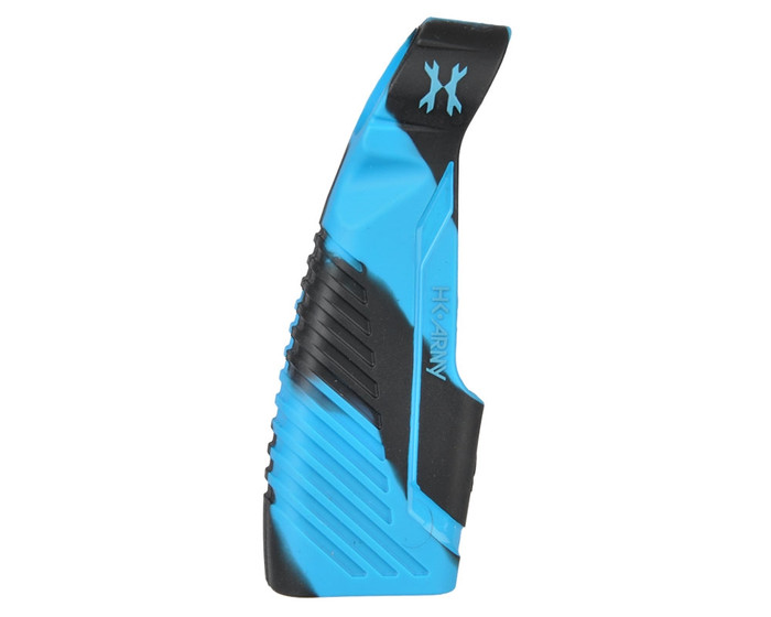 HK Army Rubber Reg Grip - Axe - Black/Turquoise Swirl