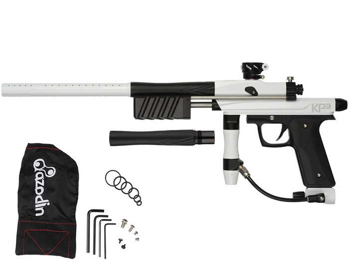 Azodin KP3 Kaos Pump Paintball Gun -Polished White/Dust Black/Dust Black