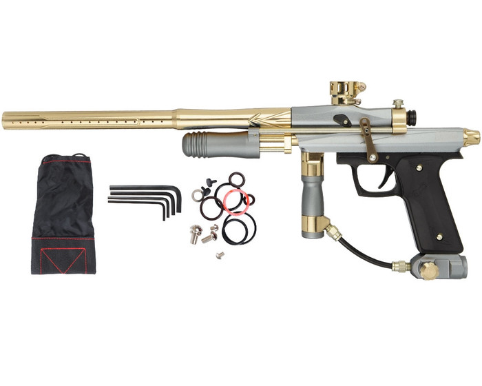 Azodin KPC+ Pump Marker Gun - Titanium/Gold