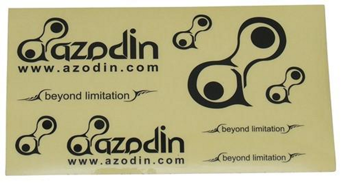 Azodin Paintball Sticker Sheet - Black