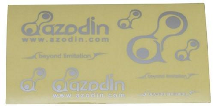 Azodin Paintball Sticker Sheet - Silver