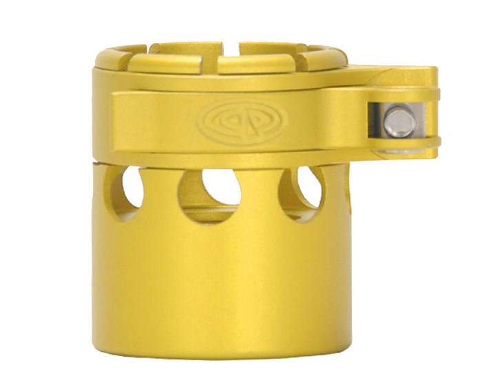 Custom Products Lever Lock Clamping Feed Neck - Autococker 2K Thread - Dust Yellow