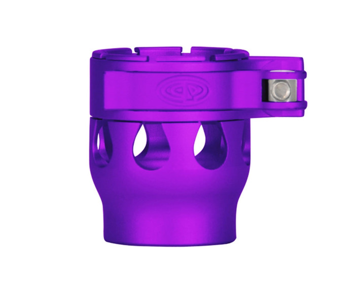 Custom Products Lever Lock Clamping Feed Neck - Autococker/Bob Long Thread - Dust Purple