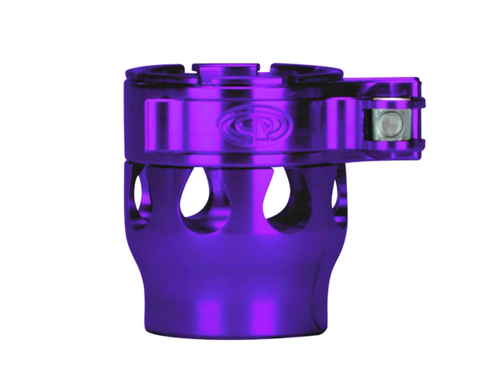 Custom Products Lever Lock Clamping Feed Neck - Autococker/Bob Long Thread - Purple