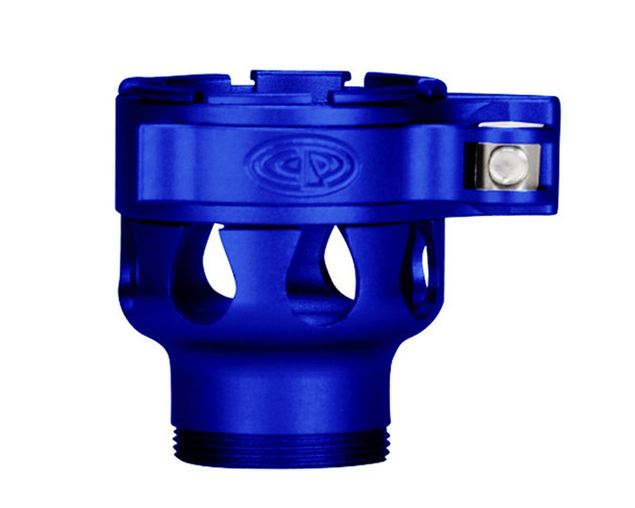 Custom Products Lever Lock Clamping Feed Neck - Dangerous Power/Dye/Proto Thread - Dust Blue