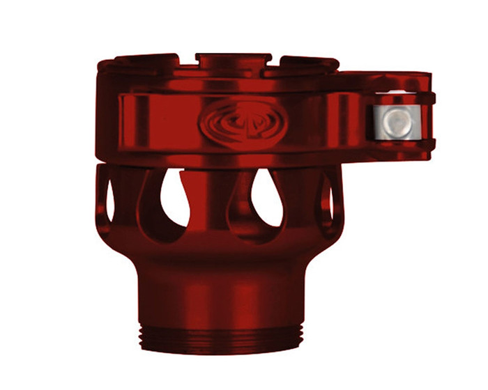 Custom Products Lever Lock Clamping Feed Neck - Dangerous Power/Dye/Proto Thread - Red