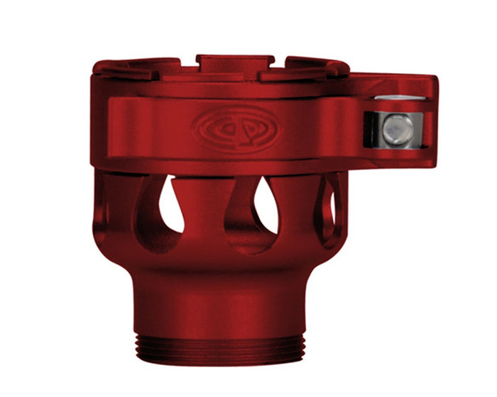 Custom Products Lever Lock Clamping Feed Neck - Smart Parts Shocker NXT/Ion XE Thread - Dust Red