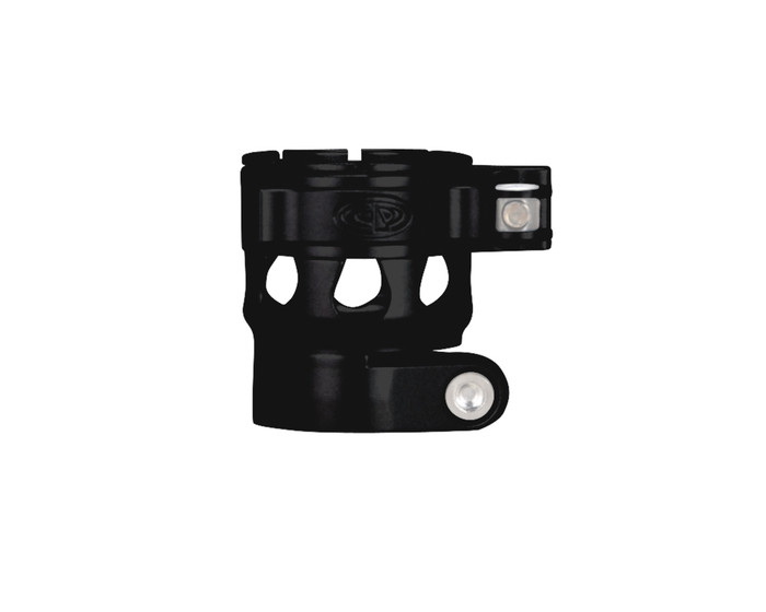 Custom Products Lever Lock Clamping Feed Neck - Planet Eclipse Early Model Ego/Etek Thread - Dust Black