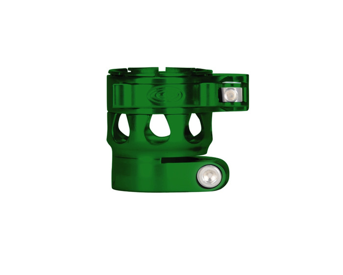 Custom Products Lever Lock Clamping Feed Neck - Planet Eclipse Early Model Ego/Etek Thread - Green