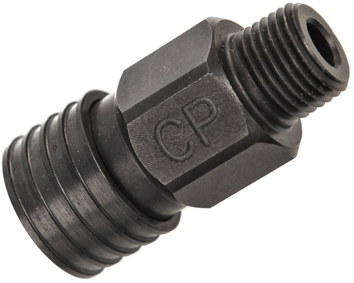 Custom Products HPA Fill Station Quick Disconnect Coupler - Male - Black (COUPLER125MSTL)