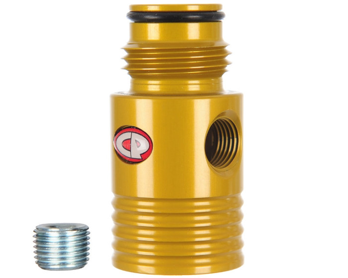 Custom Products Inline Regulator Gauge Port Adapter - Dust Yellow