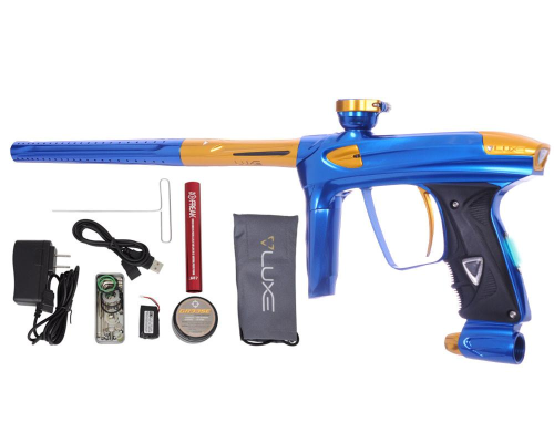 DLX Luxe 2.0 OLED Paintball Gun - Blue/Gold