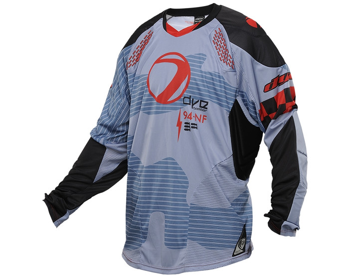 2014 Dye C14 Paintball Jersey - Bomber Blue/Red