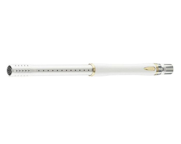 Dye Glass Fiber 2 Piece Boomstick Barrel - Autococker Thread - 15" Length - .684 Bore - White/Gold