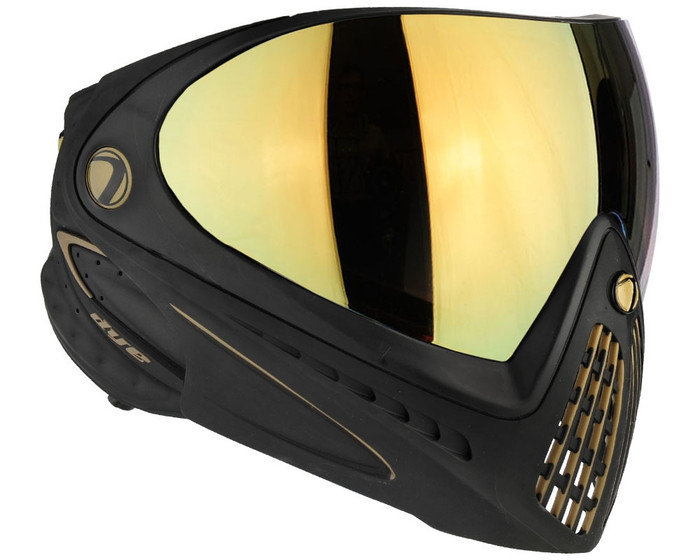 Dye I4 Invision Pro Mask - Black/Gold - Dyetanium Faded Brozne Sunrise Lens