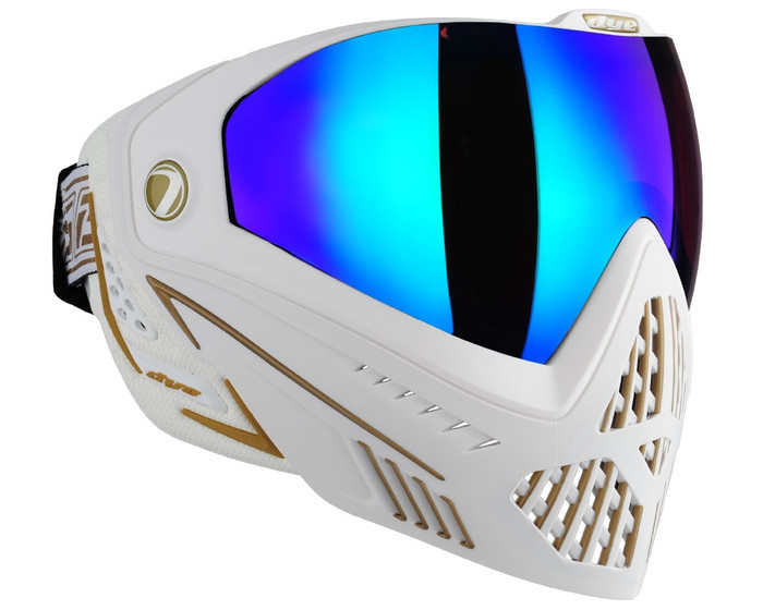 Dye i5 2.0 Mask - White/Gold w/ Dyetanium Chameleon Lens