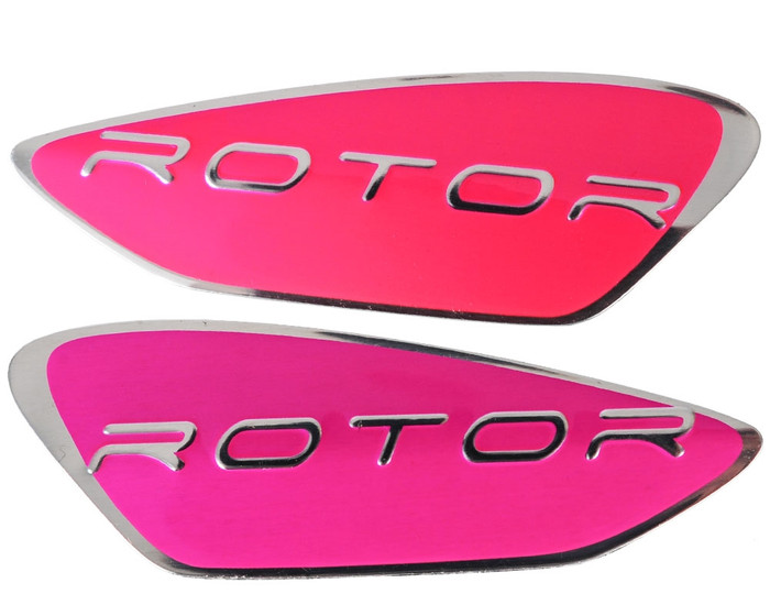 Dye Rotor Bottom Shell Replacement Logo Set (Left & Right) - Orange