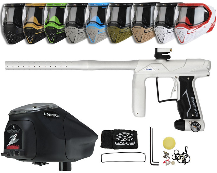 Empire Axe Pro Paintball Marker, EVS Mask & Prophecy Z2 Package Kit