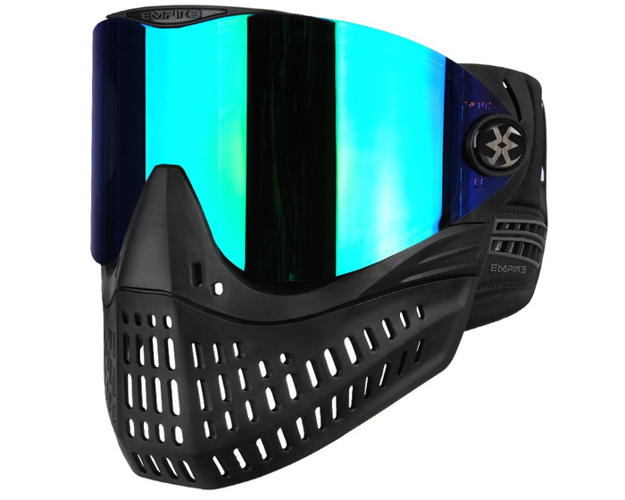 Empire E-Flex Paintball Mask - Black - Mirror Green Lens