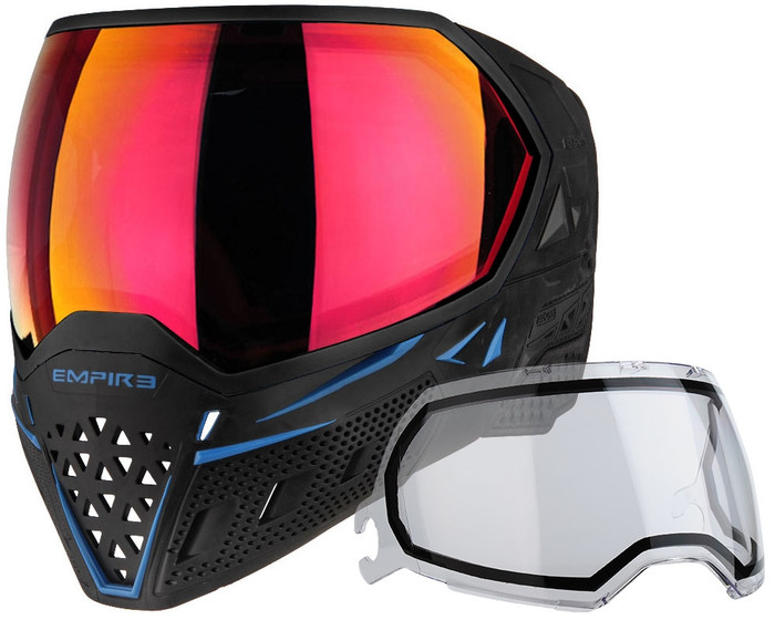 Empire EVS Mask - Black/Navy Blue with Sunset Lens