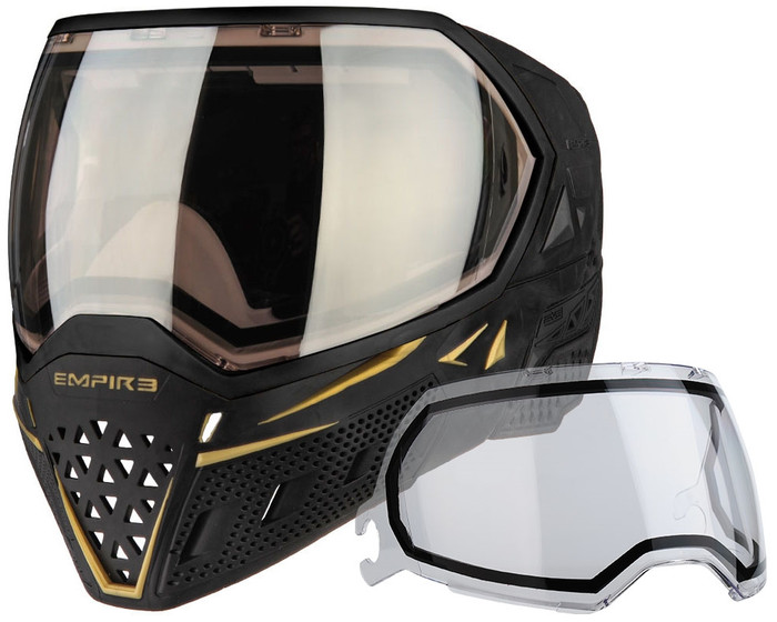 Empire EVS Mask - Black/Gold with HD Black Chrome Lens