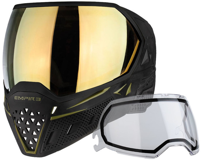 Empire EVS Mask - Black/Olive with Gold Mirror Lens