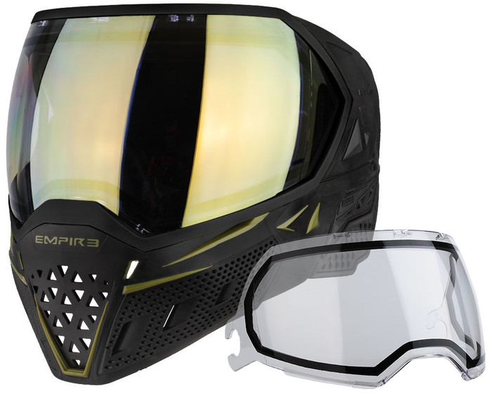 Empire EVS Mask - Black/Olive with HD Gold Lens