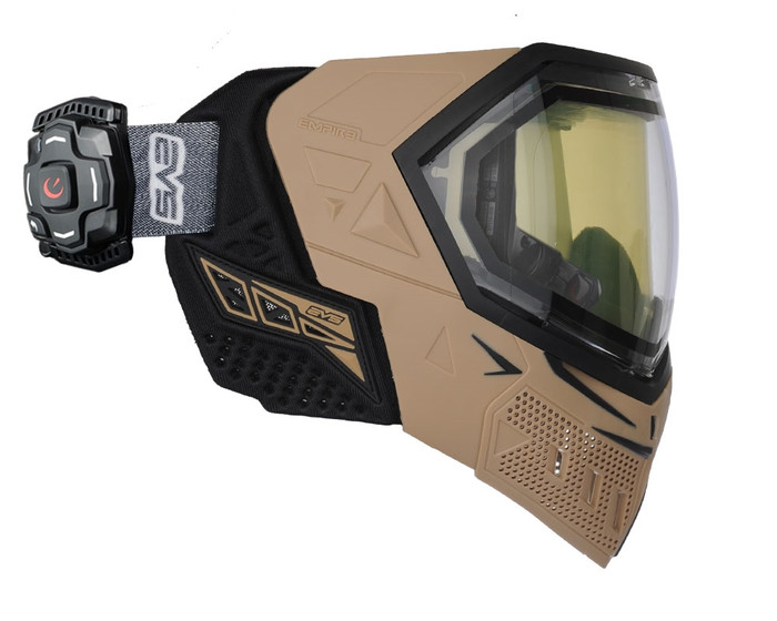 Empire EVS Mask w/ Recon Heads Up Display - Tan/Black