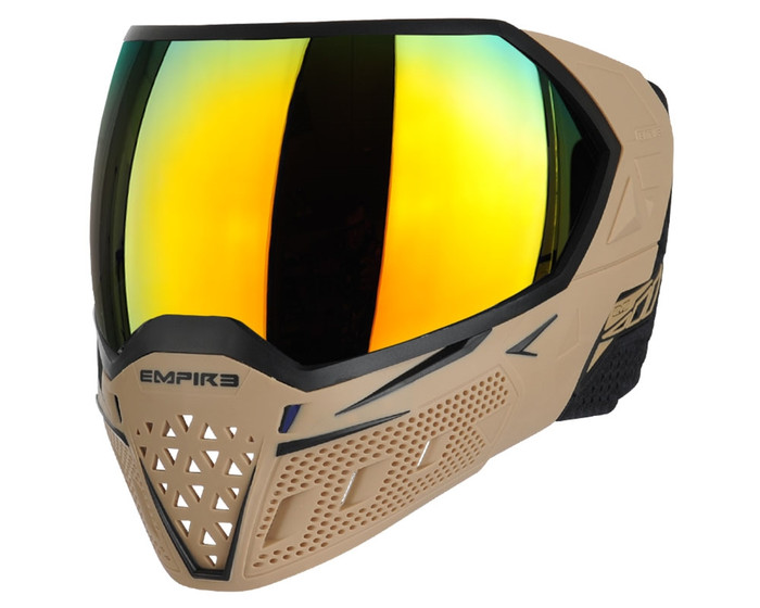 Empire EVS Mask - Tan/Black with Fire Lens