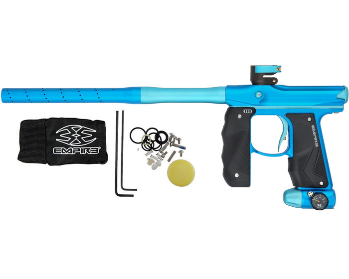 Empire Mini GS Paintball Marker w/ Two Piece Barrel - Dust Blue/Dust Aqua